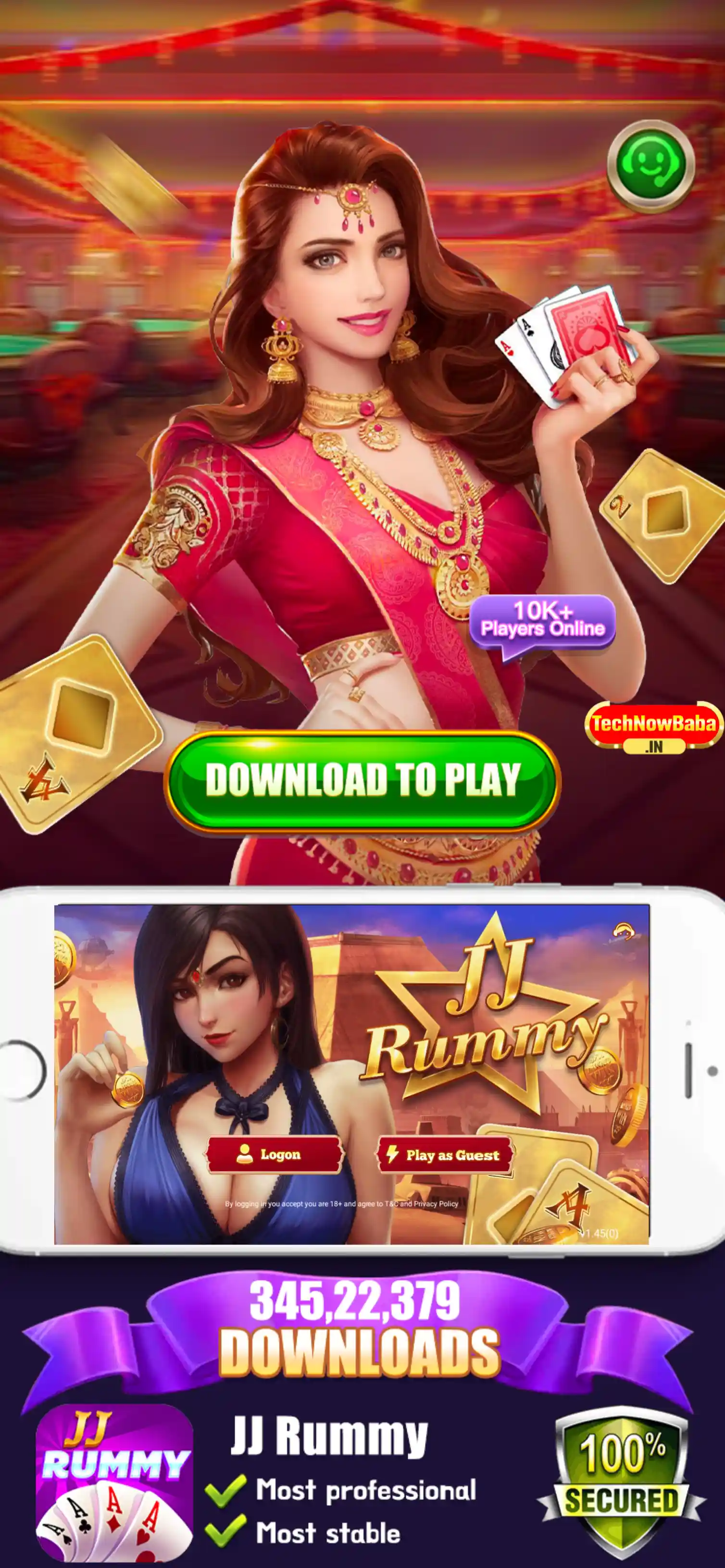 JJ Rummy App Download - Tech Now Baba All Rummy App
