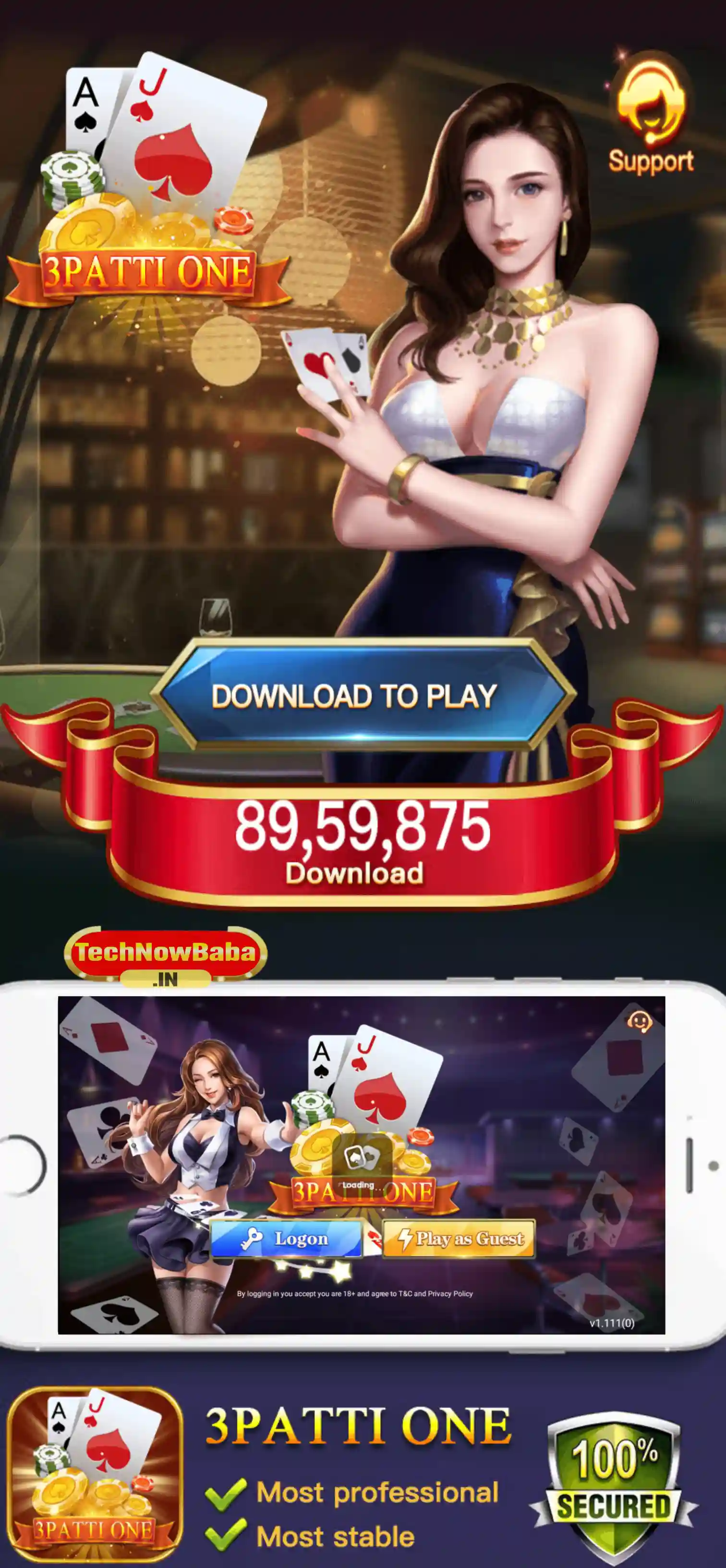 Teen Patti One App Download - Tech Now Baba All Rummy App
