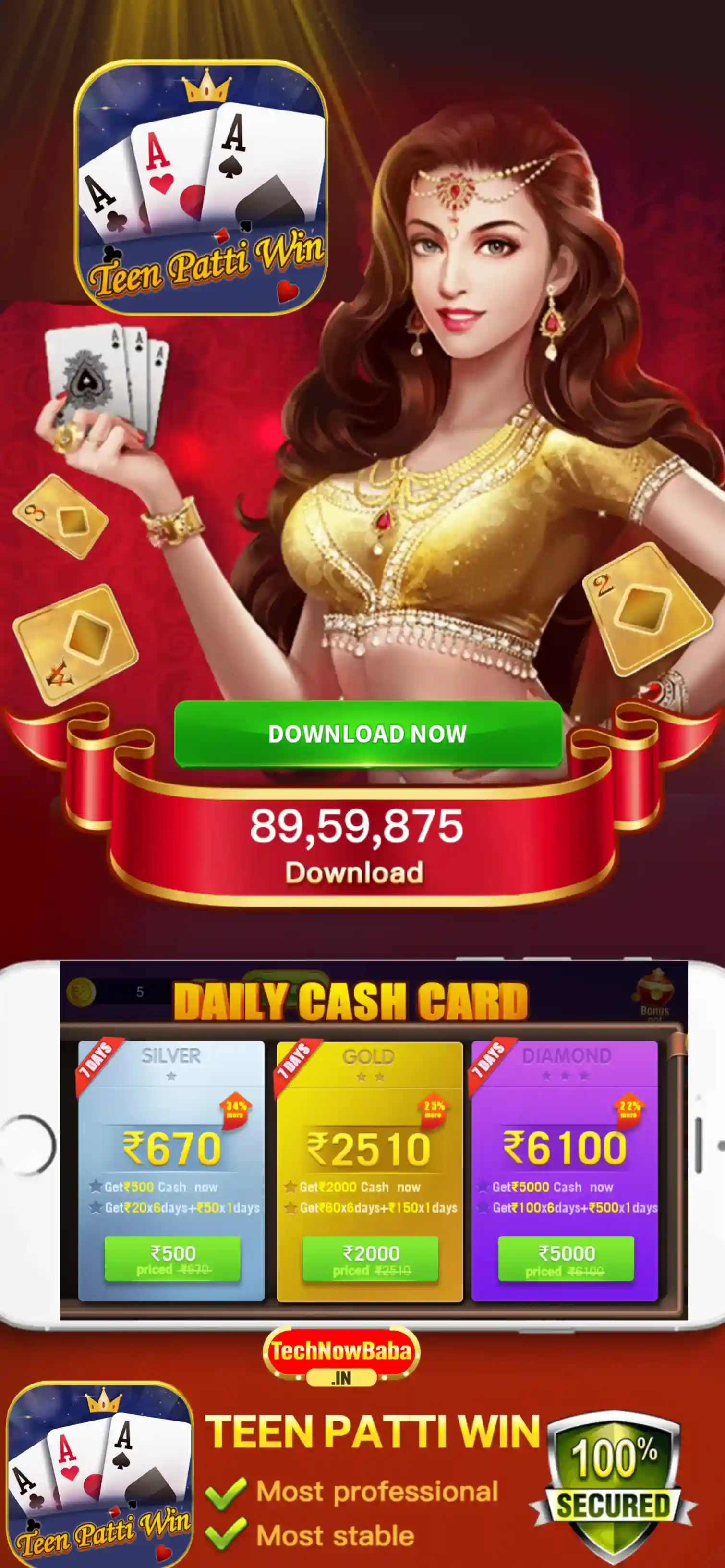 Teen Patti Win App Download - Tech Now Baba All Rummy App